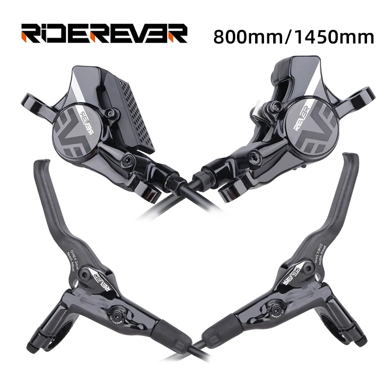

RIDEREVER Aluminum Alloy MTB Hydraulic Disc Brake 2-Piston Mental Pads XC/AM/DH Mountain Bicycle Brake disc brakes shimano Brake