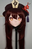 nfd004customize full head quality handmade femalegirl resin cute japanese animego cartoon character kig cosplay kigurumi mask