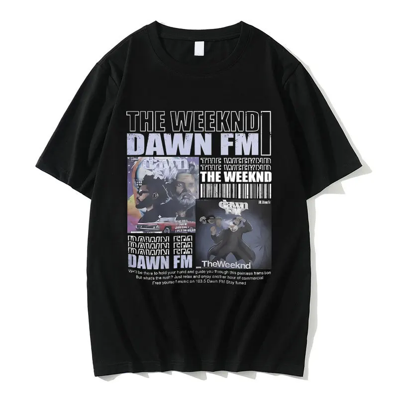 

Singer The Weeknd Dawn Mf Print T Shirt Men Women Fashion Summer Hip Hop Oversized T-shirts Men's Vintage 90s Short Sleeve Tees