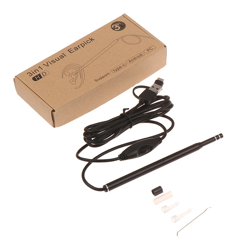 

3 в 1, USB-эндоскоп для чистки ушей