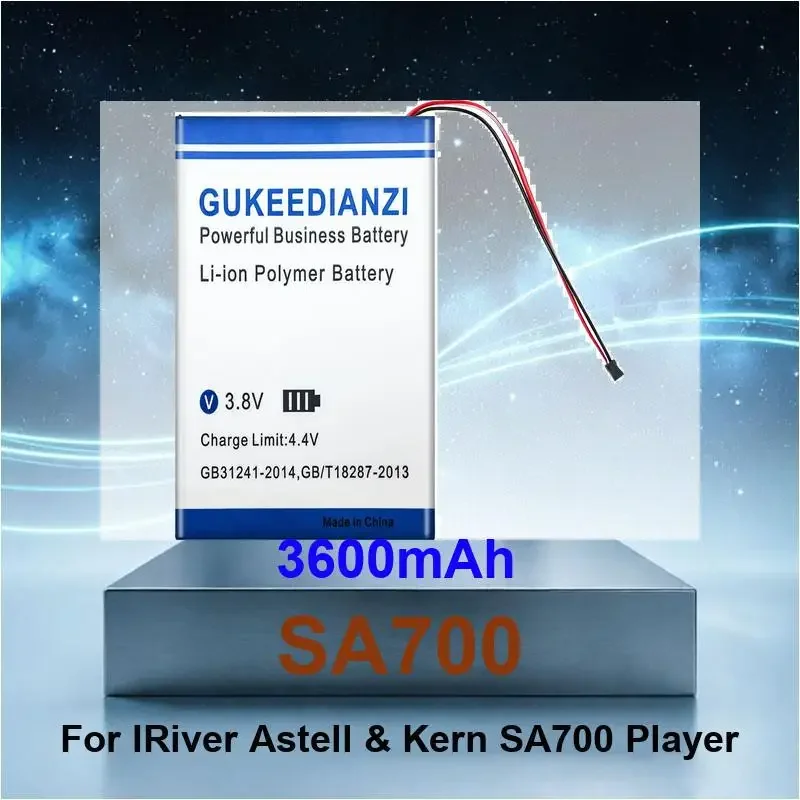 Фото Аккумулятор для плееров IRiver Astell & Kern SA700, AK120, AK240, iFP-990, iFP-995, AK300, AK380 с 3-контактным разъемом №1
