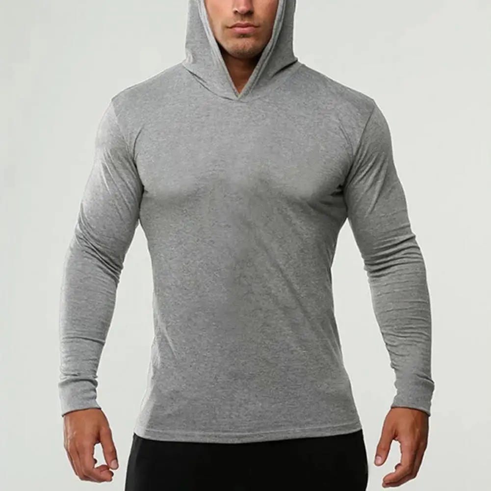 

Breathable Slim Fit Long Sleeves Soft Fabric Men Tops Daily Clothes