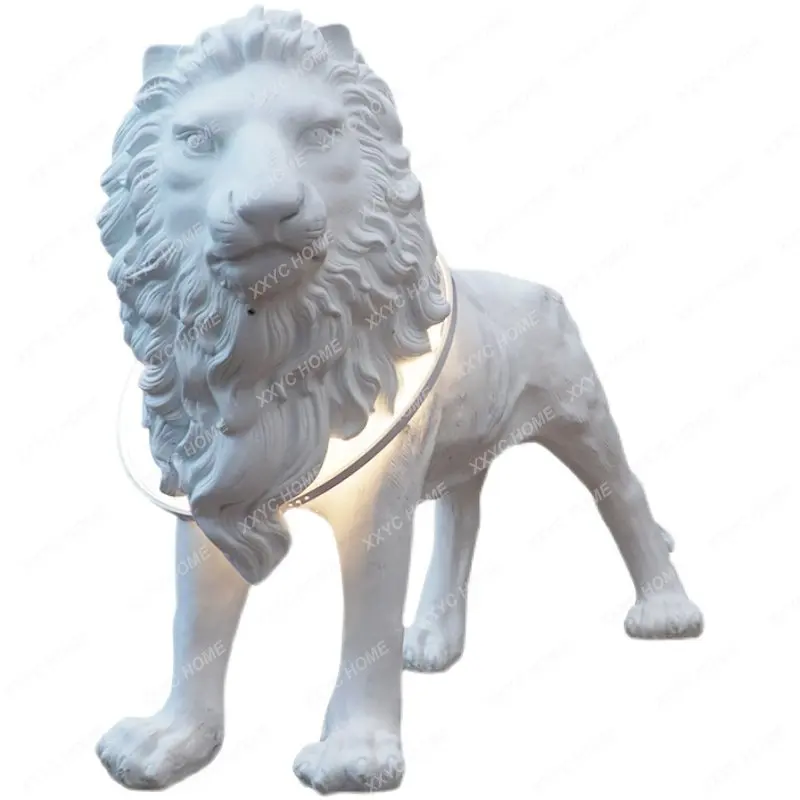 

Abstract Figure Sculpture Floor-Standing Decorations Gorilla Lion Artwork Lighting Ornaments