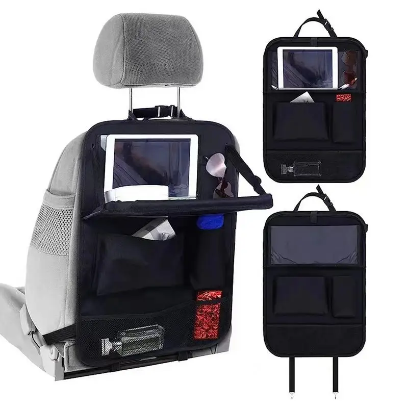Organizer na tylne siedzenie dla dzieci Schowek oparcie fotela samochodowego Akcesoria podróżne z uchwytem tablet Wiele kieszeni Wodoodporny