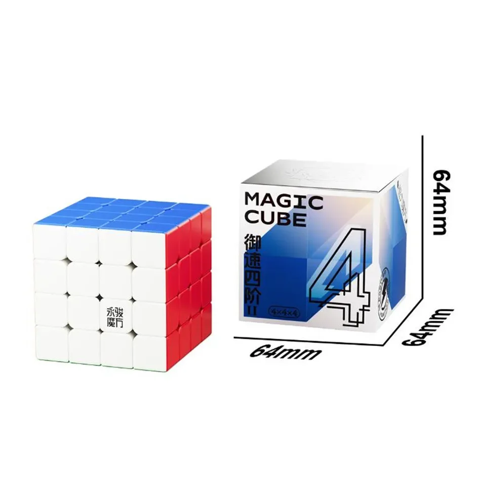 Фото [JudyCube] YJ Новый YuPo/YuLong/YuSu II Магнитный 2x2 3x3 4x4 Скоростной куб без наклеек YongJun Magic Cube Puzzle Cubo Magico №4