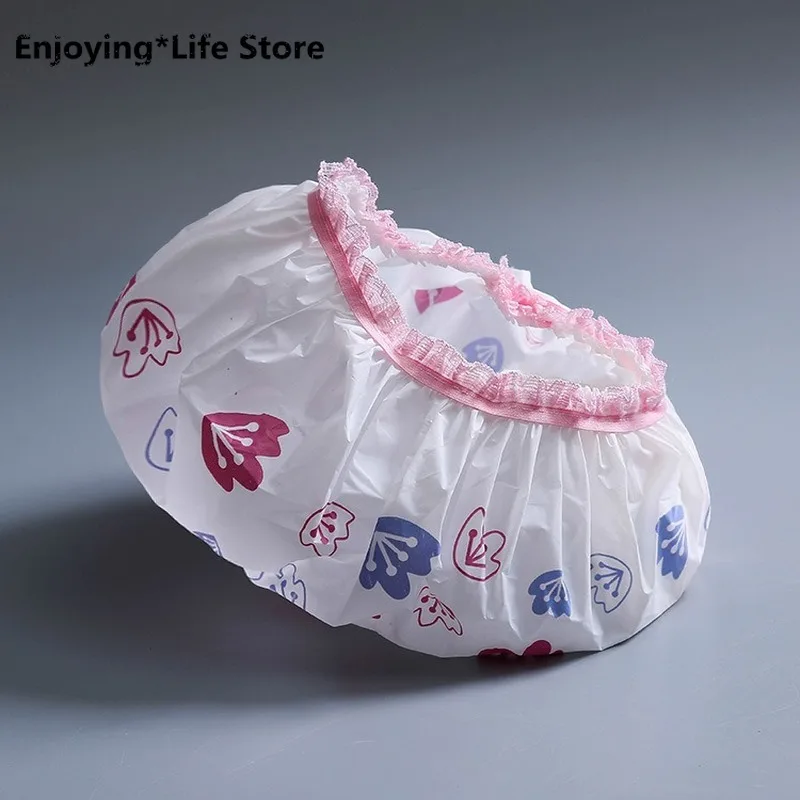 

Fashion Thick Waterproof Shower Cap Kitchen Fume Hat Hair Cap Caps for Woman