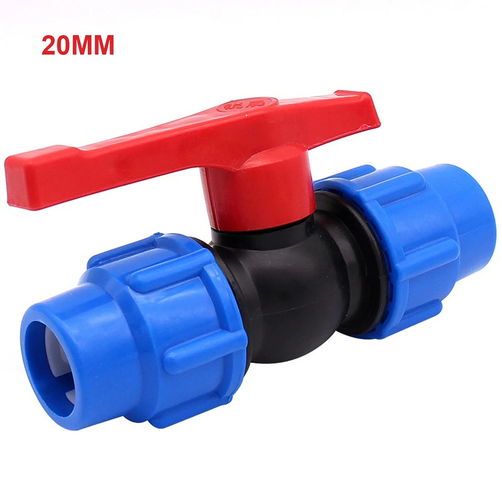 

PE Pipe Ball Valve With External Thread Stop Valve Ball Valve Fitting 20/25/32mm Plumbing Fixtures Irrigation Fittings