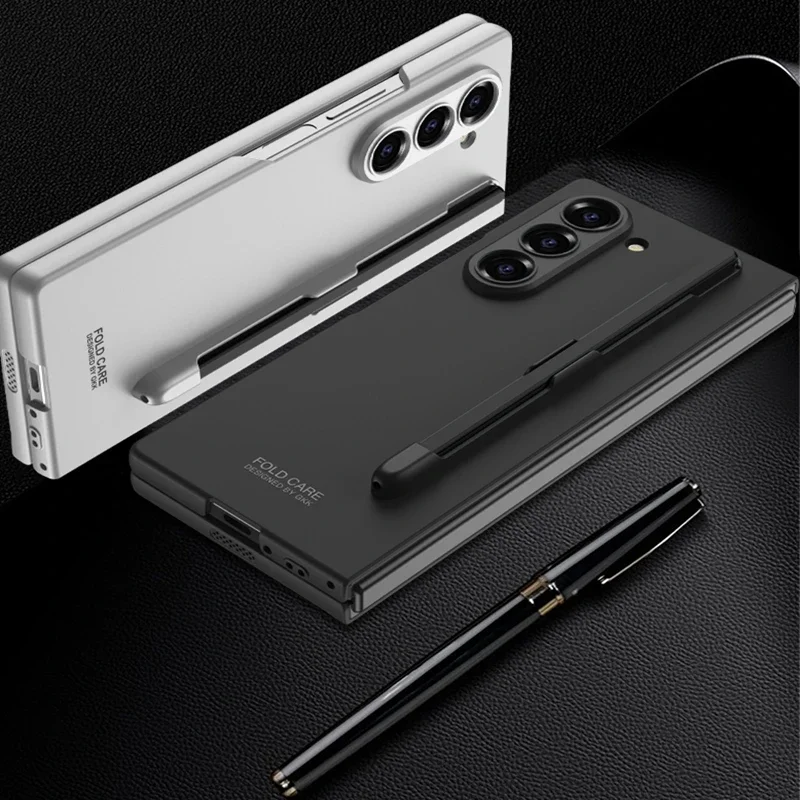 Защитный чехол со встроенным экраном для Samsung Galaxy Z Fold 3 4 5 6 слотом S Pen Axis