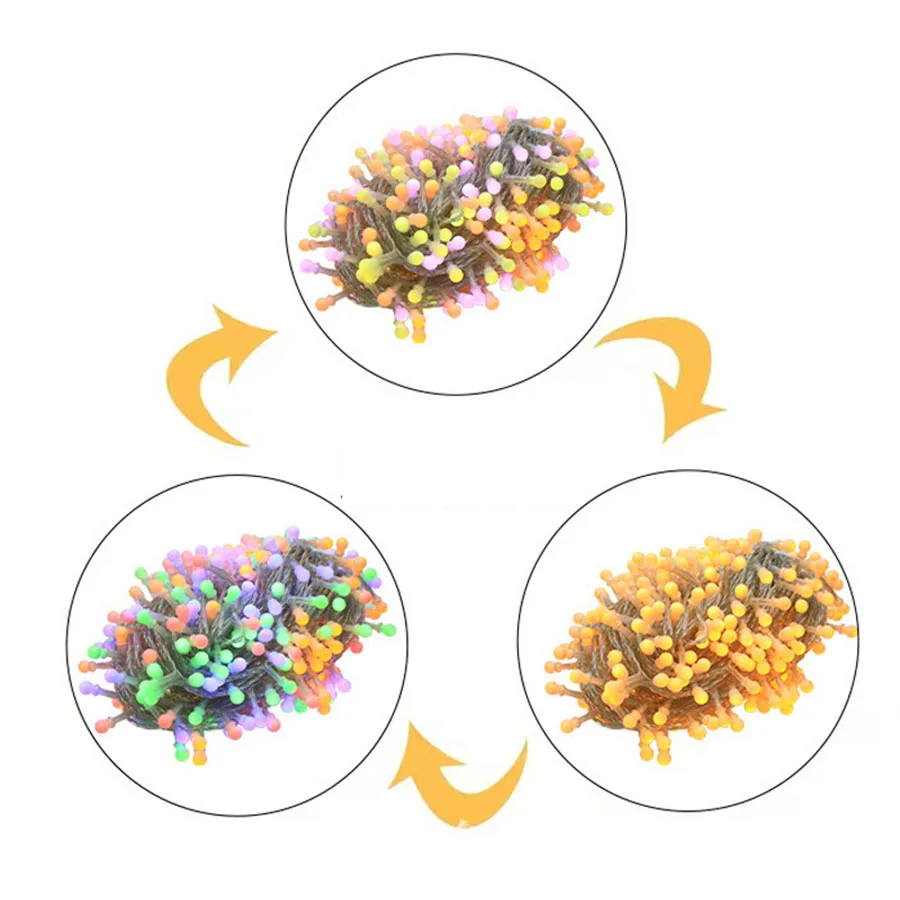 Рождественская гирлянда меняющая цвет 50 м