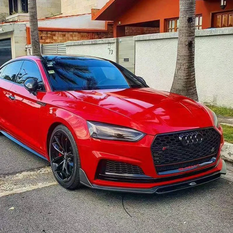 Передняя губа из углеродного волокна в стиле Karbe для Audi A5 S5 B9 2017-2020