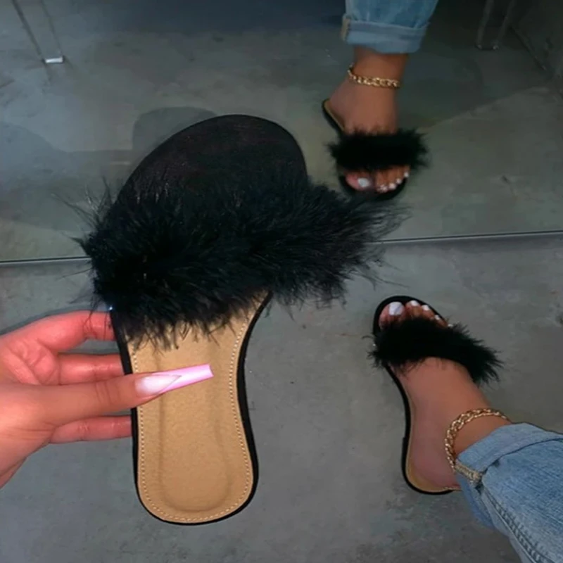 Женские тапочки Коллекция 2020 года Модные женские туфли на плоской подошве с