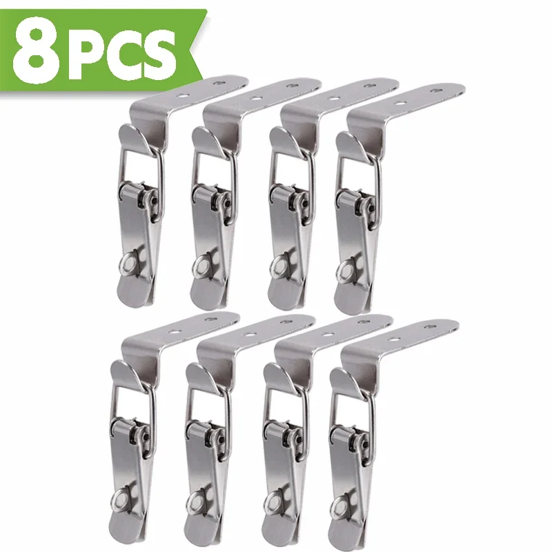 

10/1 шт., крючок с пряжкой в виде утки, металлическая пружинная застежка, защелка, зажимы, деревянная коробка, застежка, загруженная застежка, тумблер, защелки для шкафа