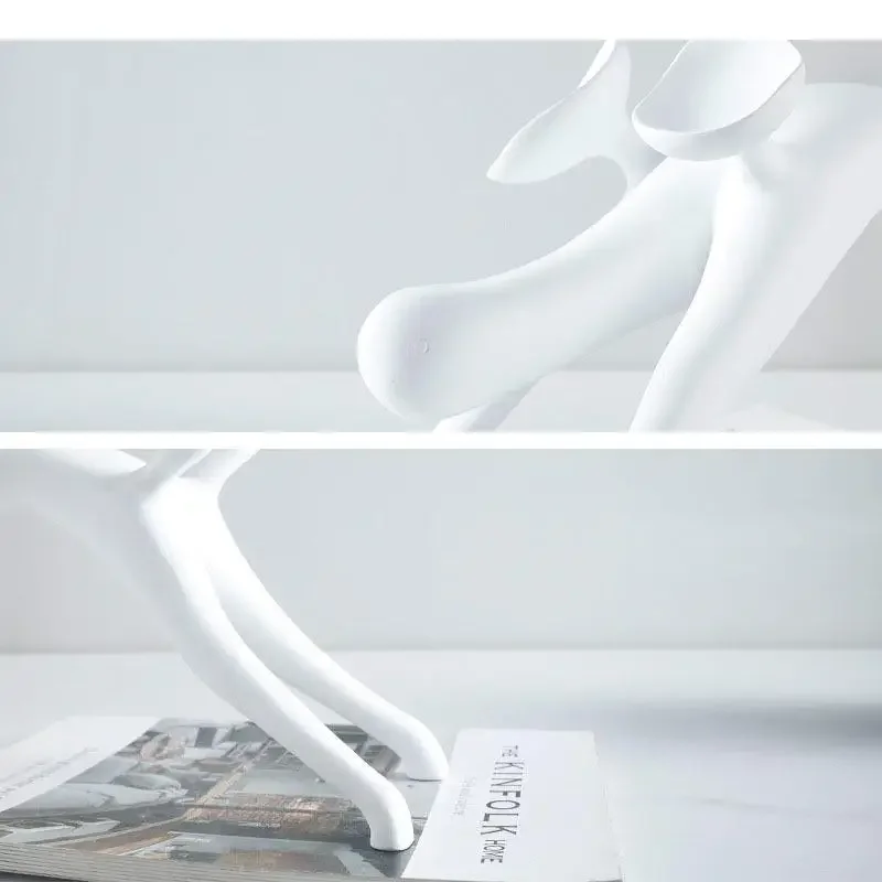 Статуя собаки Минималистичная в résine