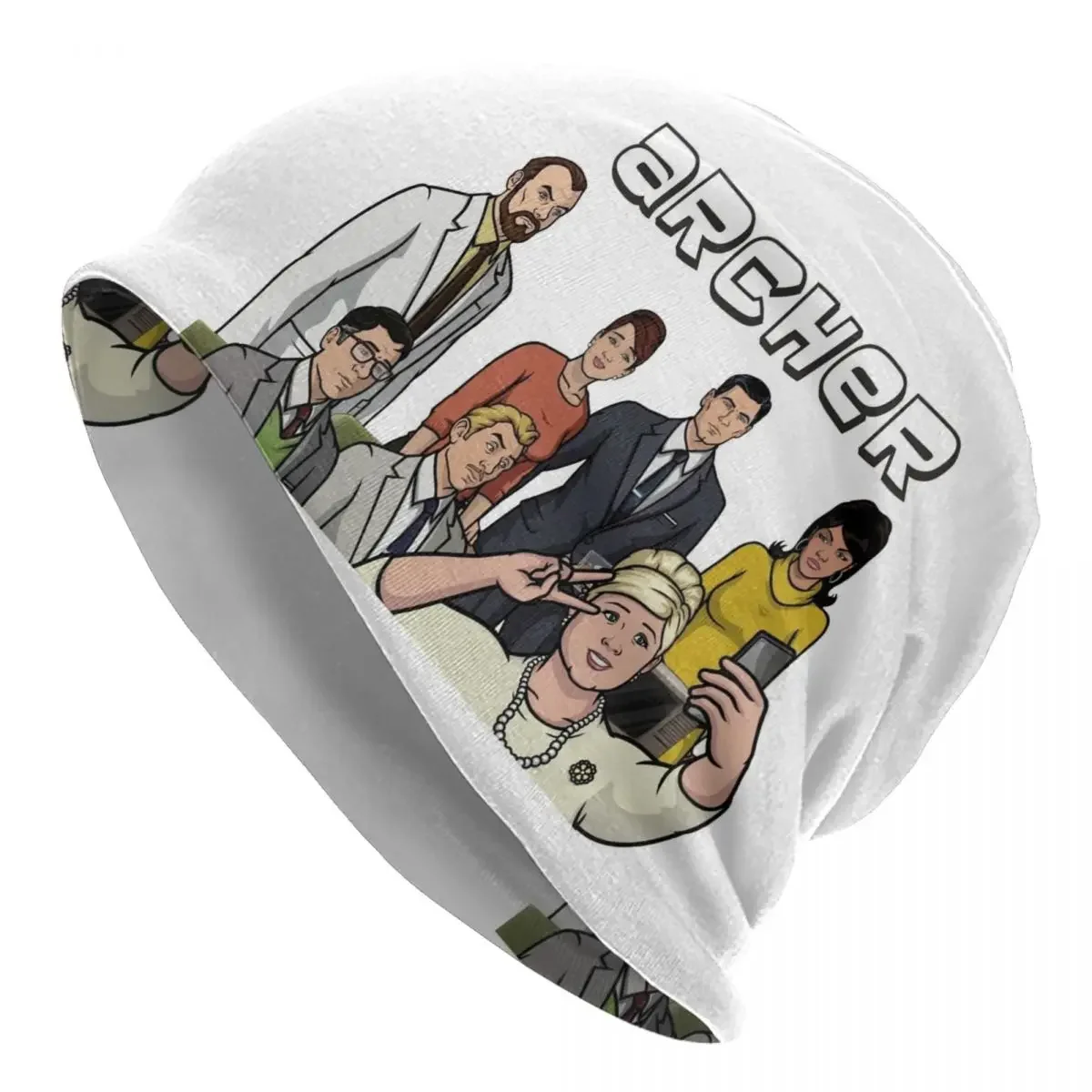 

Теплая вязаная шапка Archer, модная шапка, осенне-зимняя уличная Шапка-бини, шапки унисекс для взрослых