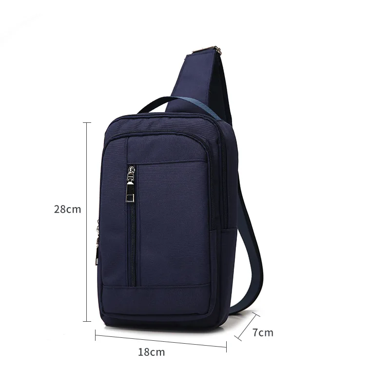 2022 new business crossbody bag men's casual breast bag Oxford cloth waterproof outdoor sports bag Single shoulder bag