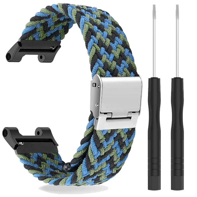 Fashion Pretty stretch braided band for Xiaomi Amazfit T-Rex Pro Trex 2 Smartwatch with Nylon Adjustable bracelet