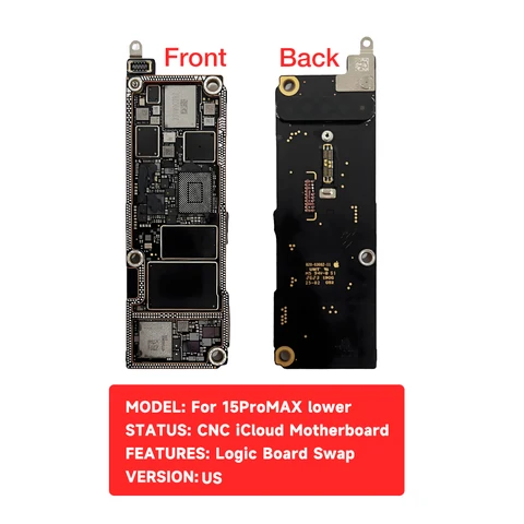 Материнская плата с ЧПУ для iPhone 15 Pro Max Plus 4G 5G Drill CPU Baseband Материнская плата AP RF CPU Логическая плата Удаление использовать для инструмента Swap