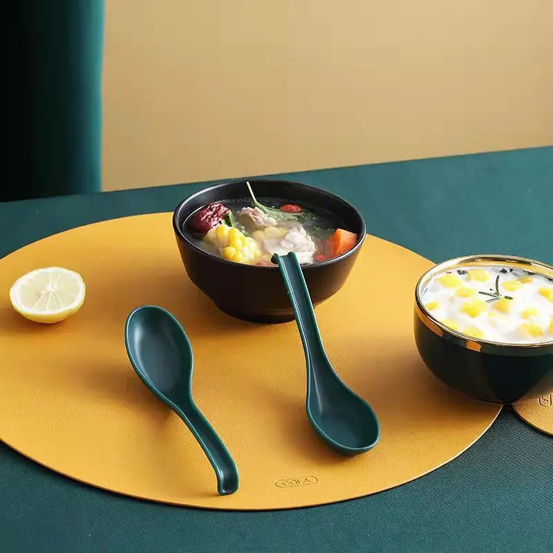 Soup Spoons Japanese Rice Spoons Melamine Spoon Sauces Soup Spoon Porridge Spoon  Ramen Pho Wonton Dumpling  002 images - 6
