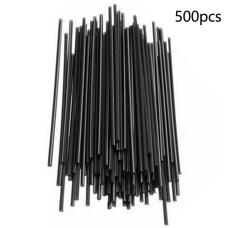 

500pcs/150pcs lot Plastic Cocktail Straws birthday wedding party Supplies event Drinking Straws Dia 3mm Bar Accessories Black Co