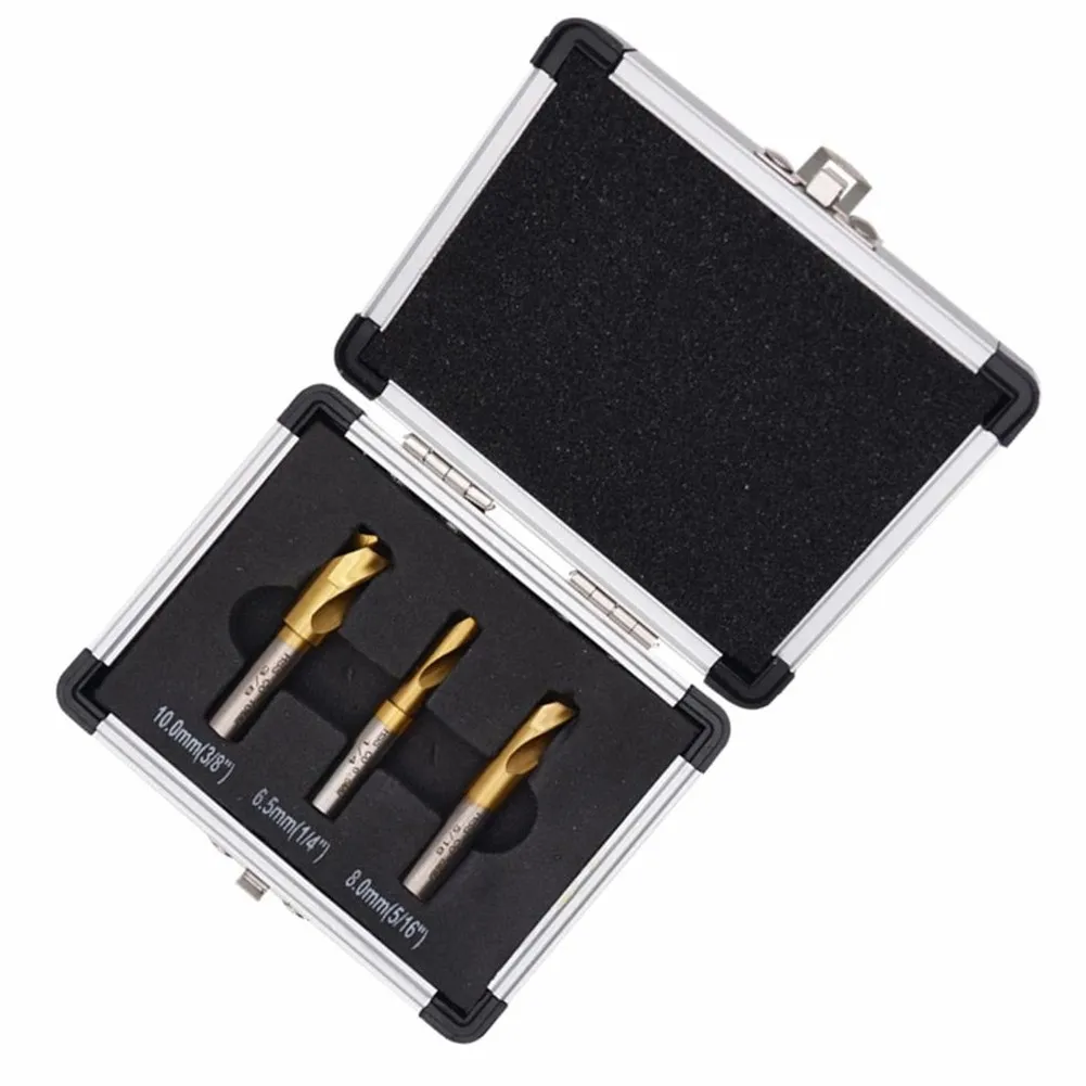 

3pcs 6.5mm 8mm 10mm HSS CO Rotary Spot-Weld Cutter Welding Drill Bit Countersink Bit Remove Sheet Metal Solder Joint