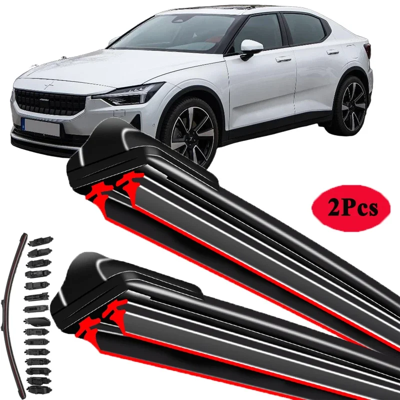 

Для Polestar 2 2021-2024 автомобильные щетки стеклоочистителя переднего стекла, щетки для омывателя, аксессуары для чистки, запасные части