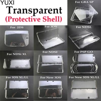 yuxi 1pcs clear hard crystal shell protective case cover skin protector for new 3ds xl ll gba sp psp go 2ds 3ds xl ndsl ndsi xl