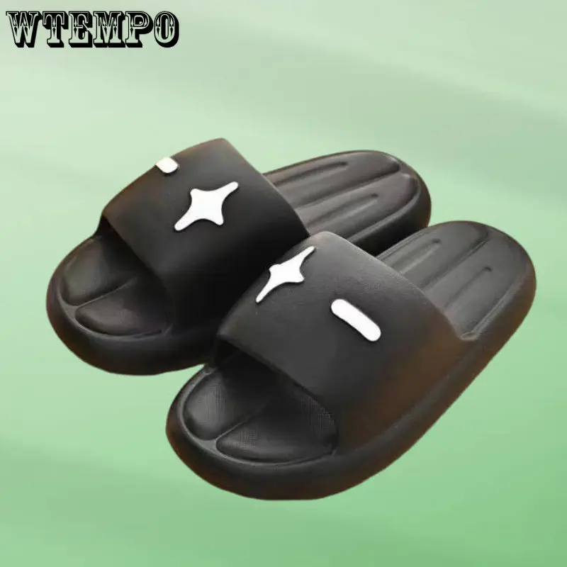 

WTEMPO Women Slippers Summer Soft Home Bedroom Shoes Fashion Cloud Slippers Couple Thick Bottom Sandals Dropshipping