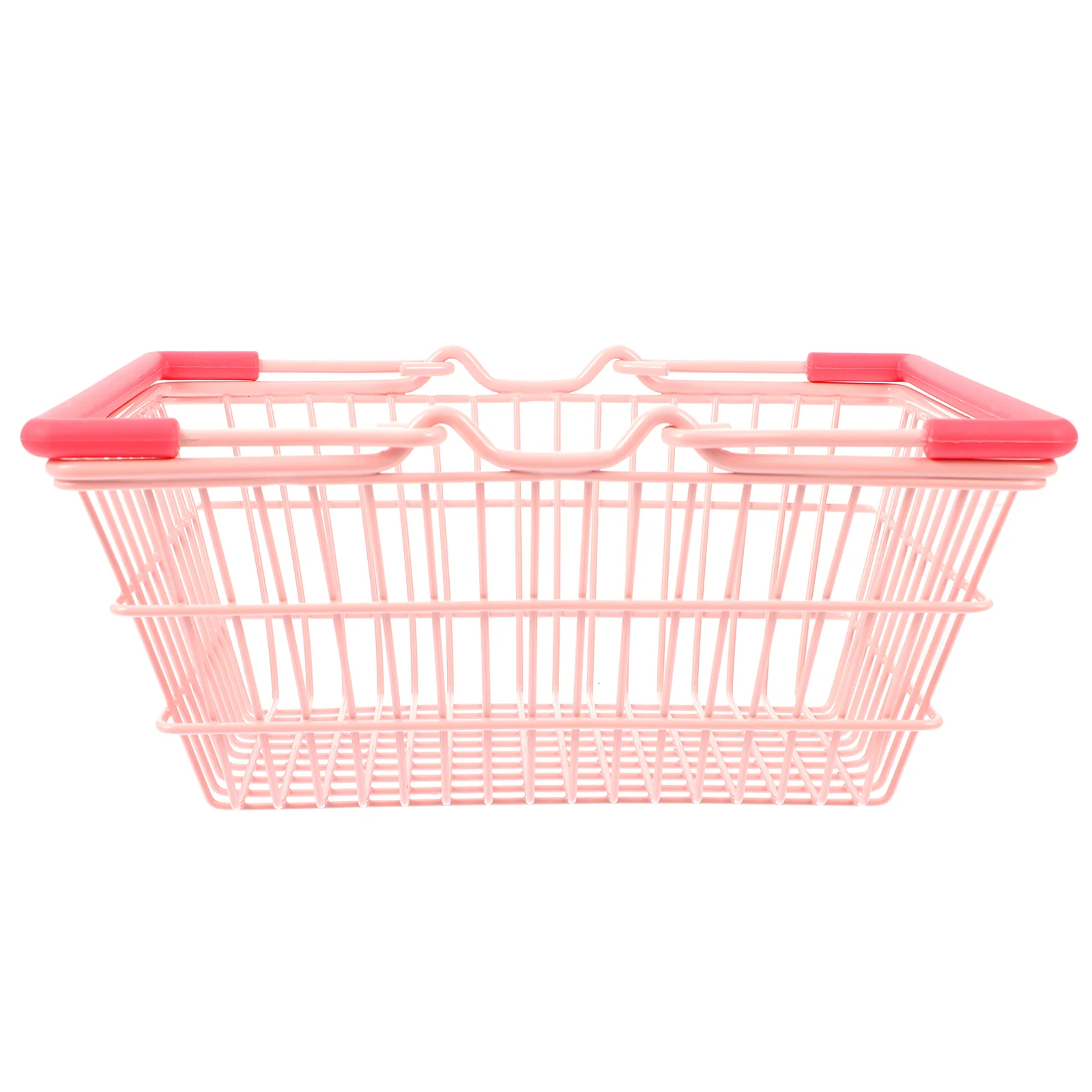 

Wire Shopping Basket Kids Storage Baskets Sundry Box Snack Hand Held Wall Mesh Bin
