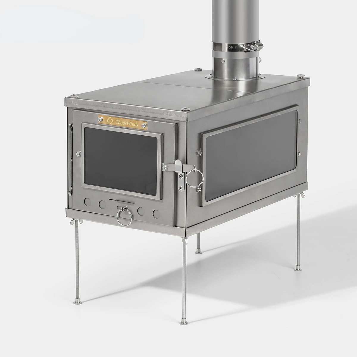 

Winds bushcraft Outdoor ultralight titanium alloy wood stove detachable stove multipurpose camping tent heating stove