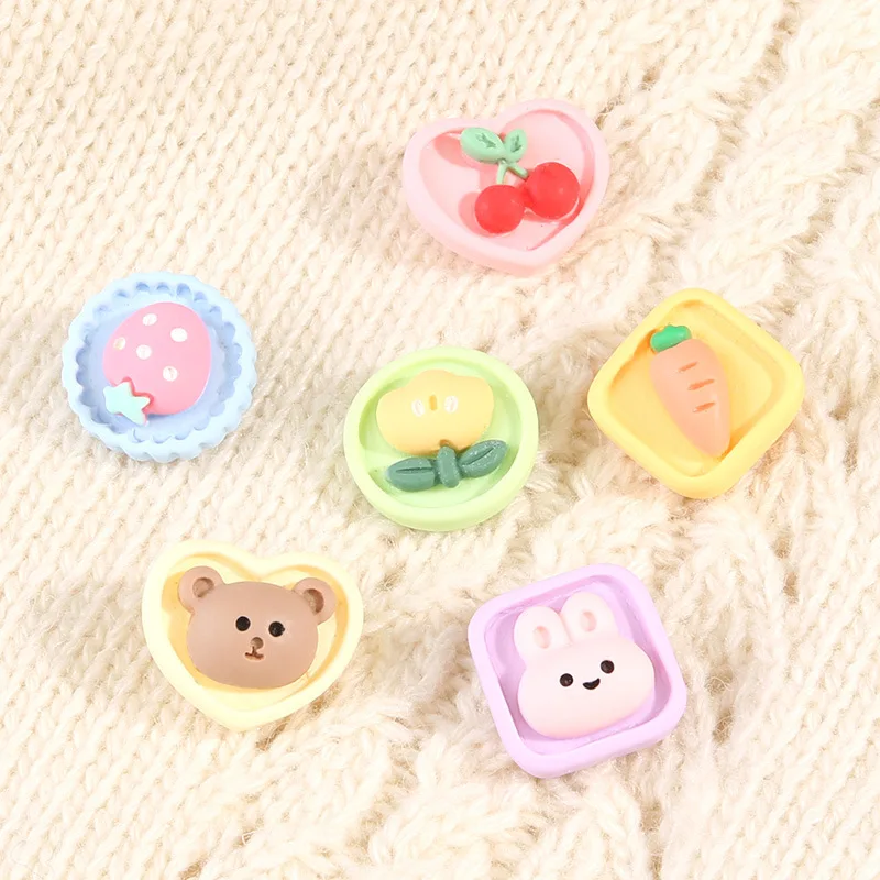 

5 шт., детские пластиковые пуговицы с перфорацией