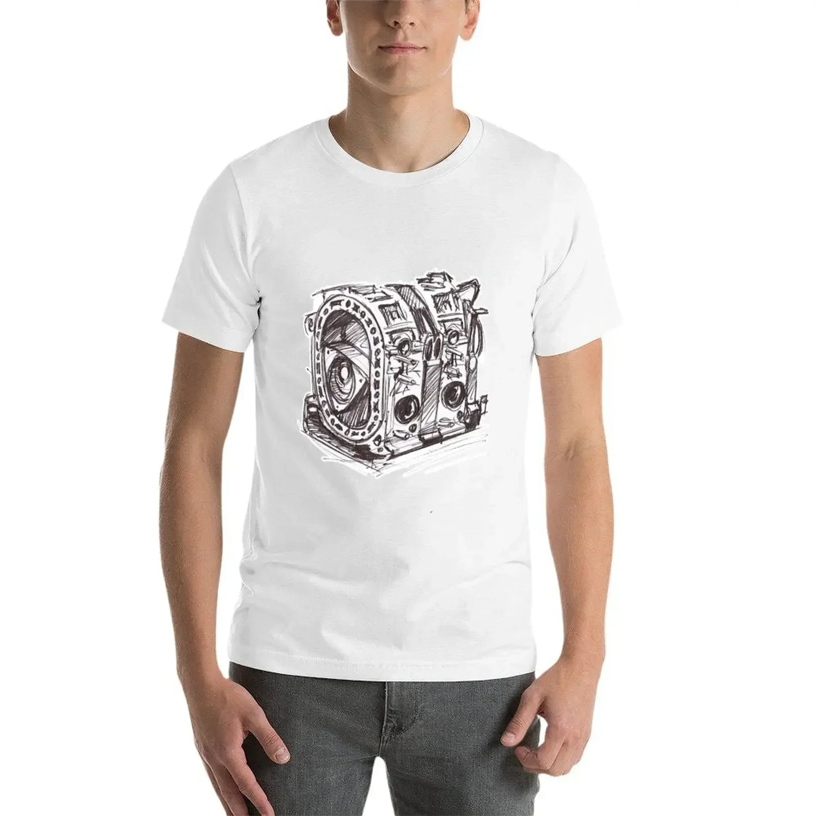 Футболка Wankel Engine футболка с рисунком таможенный дизайн мужские футболки аниме