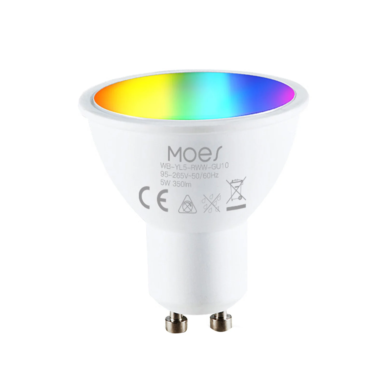 

Умная лампа с Wi-Fi, RGB светильник с регулируемой яркостью, 5 Вт, Wi-Fi, изменение цвета, не требуется концентратор, совместима с Google Assistant, угол луч...