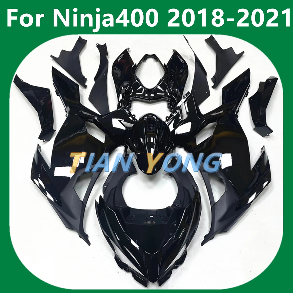 

Полный комплект обтекателей для мотоцикла Ninja400 2018-2019-2020-2021-2022, светло-черный, подходит для Ninja 400, детали кузова