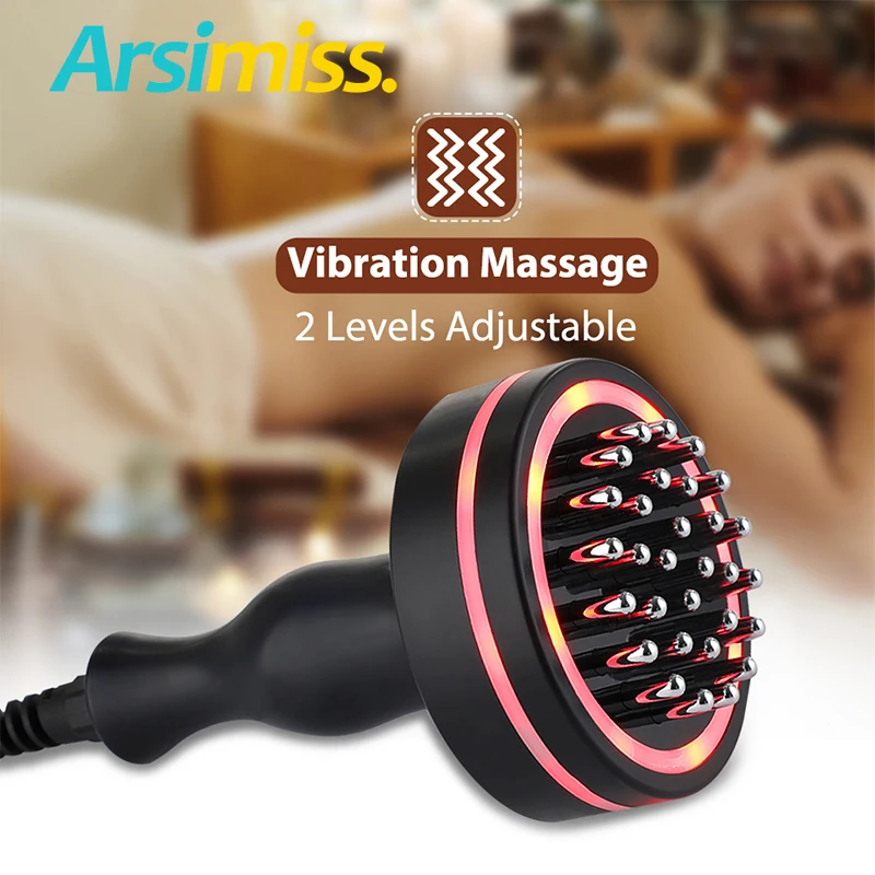 

Electric Meridian Brush Back Scraping Red Light Heated Body Massage Lymphatic Detox Microcurrent Gua Sha Massager Anti Cellulite