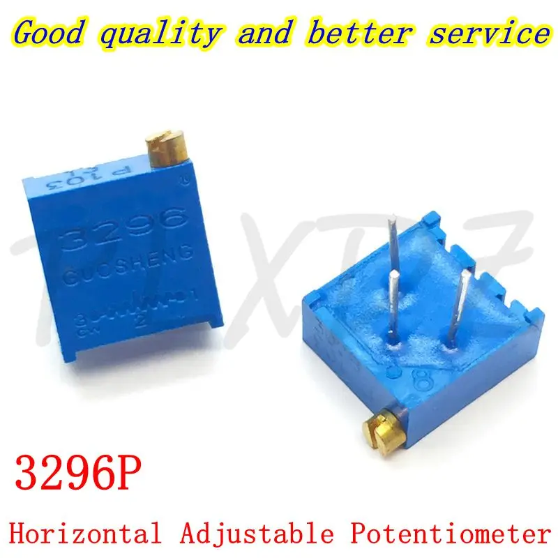 10 шт. 3296P Горизонтальный регулируемый потенциометр 500R 1K 2K 5K 10K 20K 50K 100K 200K 500K Ом 3296
