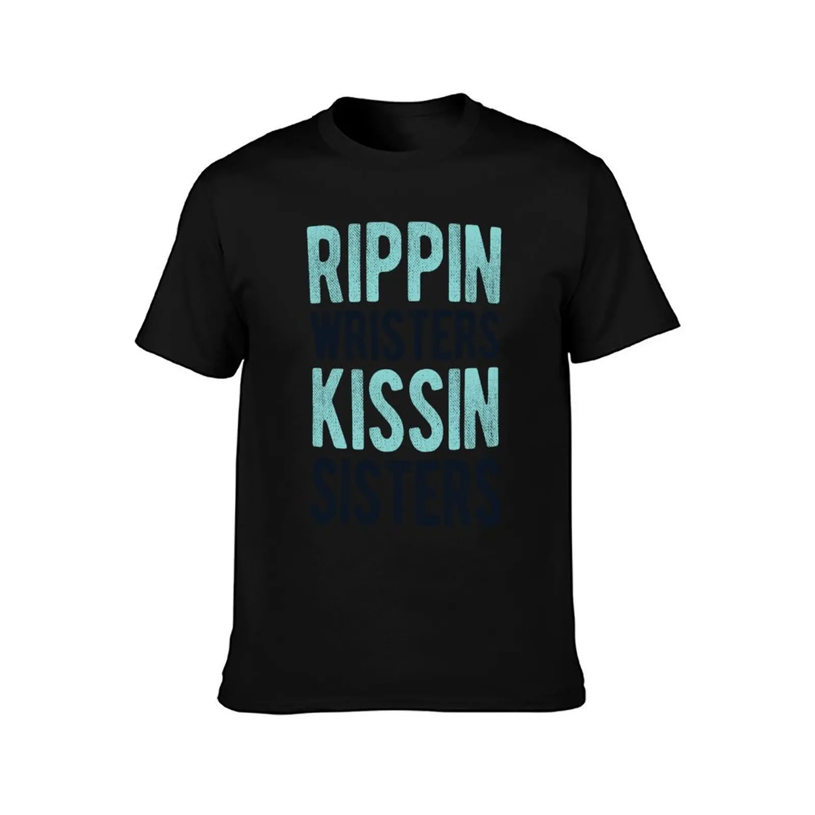 Фото Футболка Rippin' Wristers Kissin' Sisters больших размеров для спортзала и занятий спортом №2