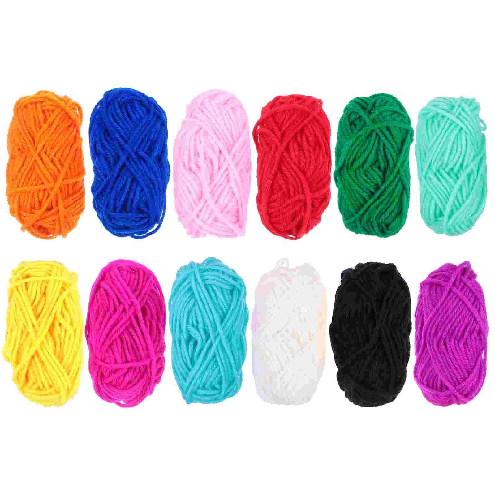 

Yarn Crochet Knitting Cotton Wool Acrylic Thread Mini Skeins Sweater Bulky Weaving Sock Kit Blanket Starter Blend Making Bulk