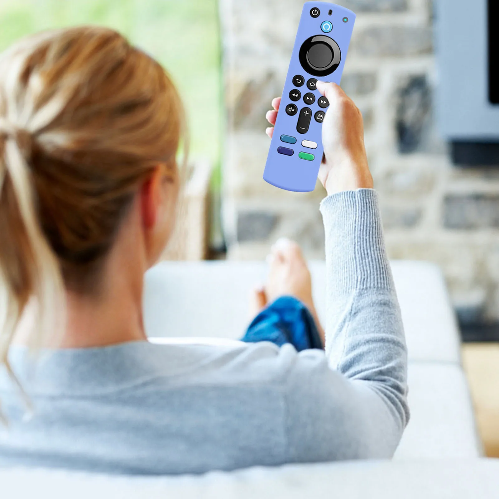 Чехол для Alexa Voice Remote 3rd Gen Противоскользящий Ударопрочный силиконовый чехол Fire TV