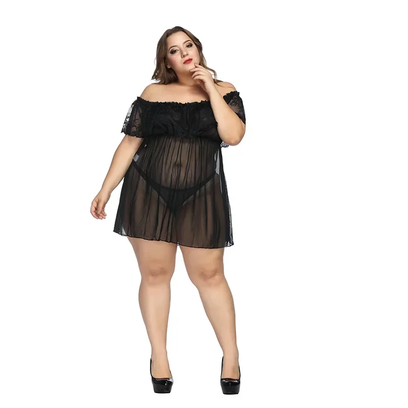 Женское пижамное платье сексуальное женское белье кружевное прозрачное ночное