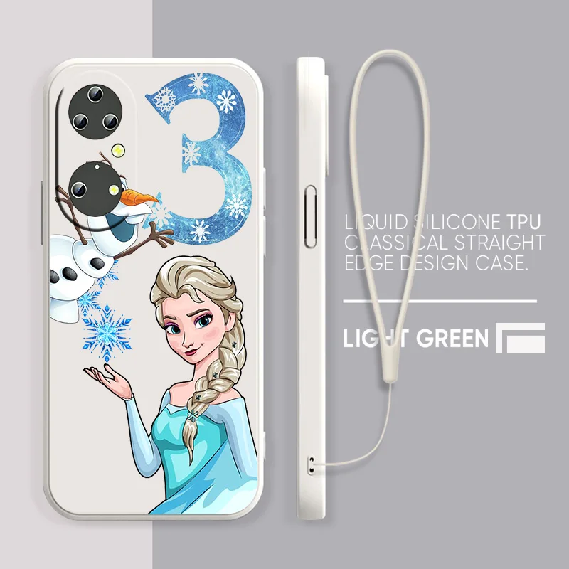 

Disney Elsa Cute For Huawei P50 P40 P30 P20 P10 Pro Lite P Smart Z 2021 2019 4G 5G Silicone Soft Black Phone Case