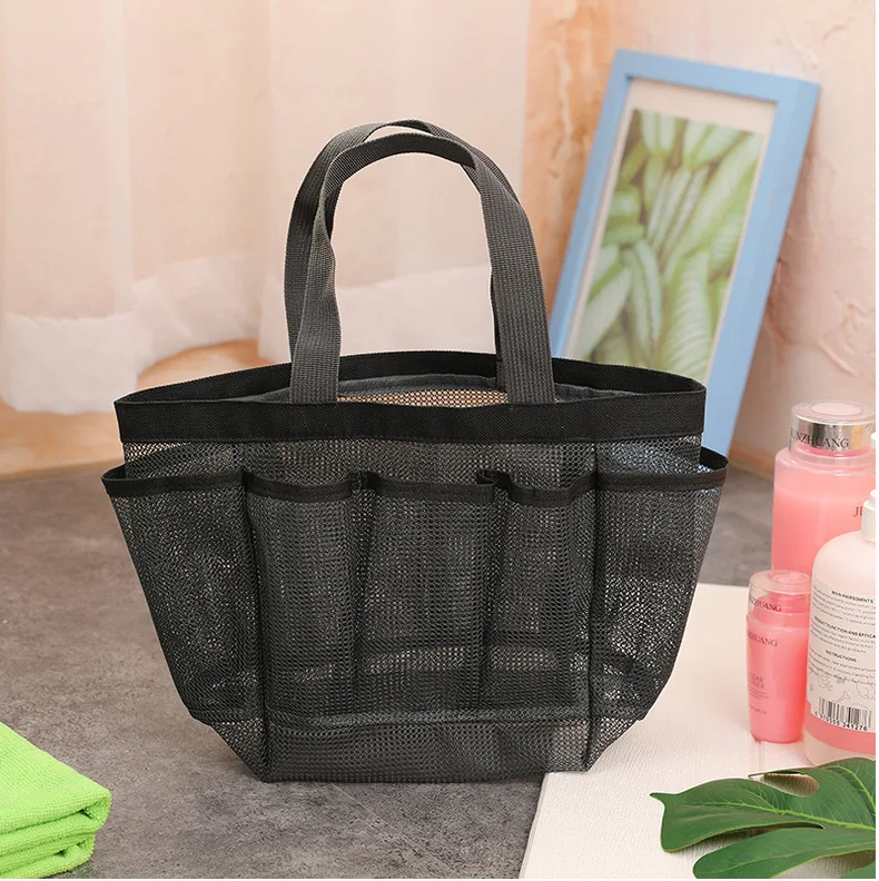 Women Swimming Storage Bag Large Capacity Shoulder Pack Beach Portable Mesh Bag Handbags Travel Bathing Pack