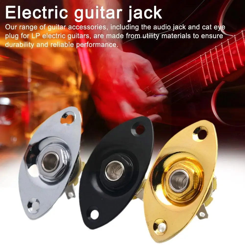 

Electric Guitar Jack Equipment Pickup Oval Guitar Audio Output 7.3*6.8*1.7cm Socket Jack Guitarra Jackplate Hole Accesorios C4N7