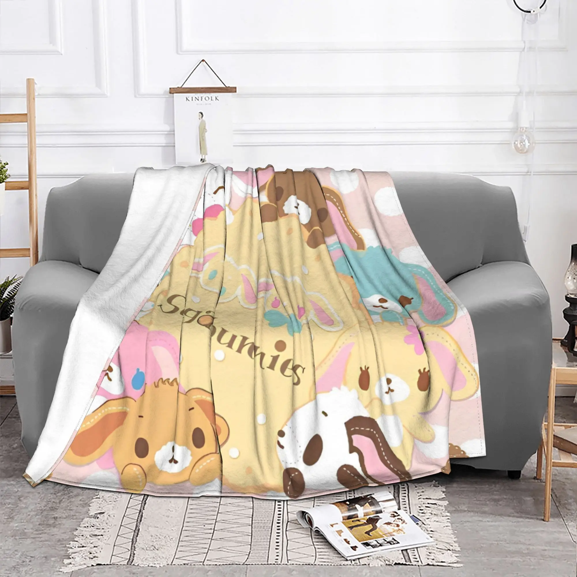 Милые одеяла сахарный кролик Sanrio флис удивительное мягкое покрывало для