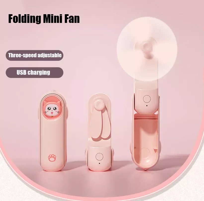 Handheld Fan Mini Fans Ventilador USB Rechargeable Fan 3 gear adjustable Silent Small Fan for Home Ventilador de Mano Ventoinha