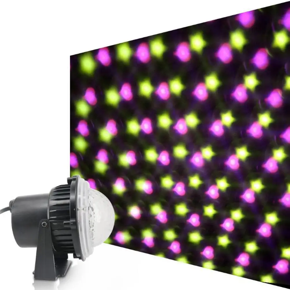 

Crystal LED Magic Ball Laser Lamp Rotary Xtmas Halloween Home Party Stage Lights Clear Bright Patterns Stunning Visual Effects