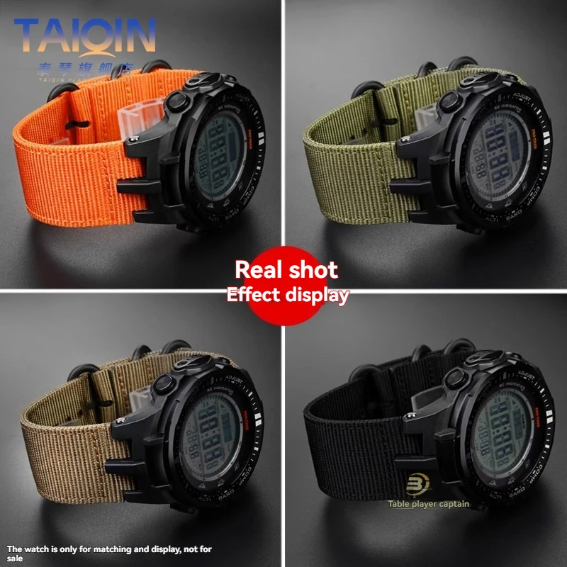 Фото PRW3000 Нейлоновый ремешок для часов Casio PROTREK PRW-3000/3100/6000/6100Y Спорт на открытом воздухе Водонепроницаемый ремешок для часов Модифицированный мужской браслет №2