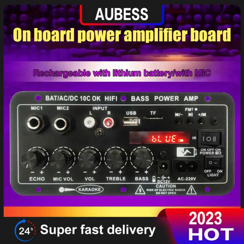 

Usb Digital Board Subwoofer Lithium Battery Interface Stereo Amplifier Mono Dual Microphone Karaoke Amplifier 30-120w