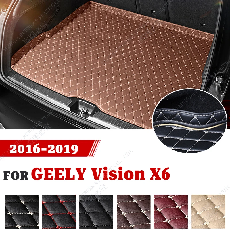 

Car Trunk Mat For GEELY Vision X6 2016 2017 2018 2019 Custom Car Accessories Auto Interior Decoration