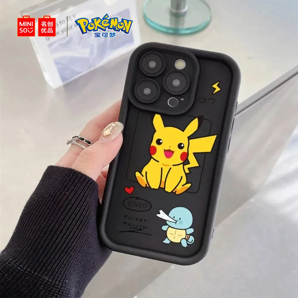 Чехол для телефона Miniso X Pokemon Pikachu Samsung Galaxy S24 S23 S22 S21 S20 Plus FE Ultra