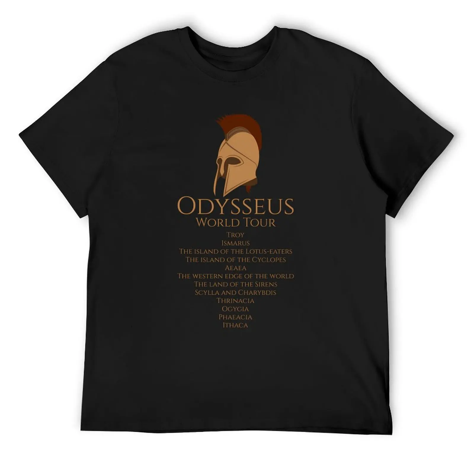 World Tour Odysseus - древнегреческая мифология футболка с эпической поэзией на заказ